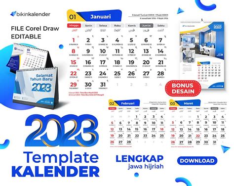 Kalender 2023 Format Corel Draw Download Jawa Hijriyah Gratis