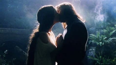 The Lord Of The Rings Aragorn And Arwen Romantic Scene On Rivendell