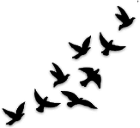 Bird Tattoo Flight Silhouette Drawing Bird Png Download 694634