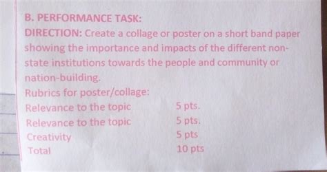 Create A Collage Or Poster On A Short Bond Paper Showing The Importance