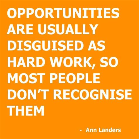 Ann Landers Hard Work Quote Funny Pinterest