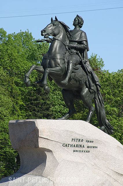 Maybe you would like to learn more about one of these? Statue of Peter the Great ("The Bronze Horseman")