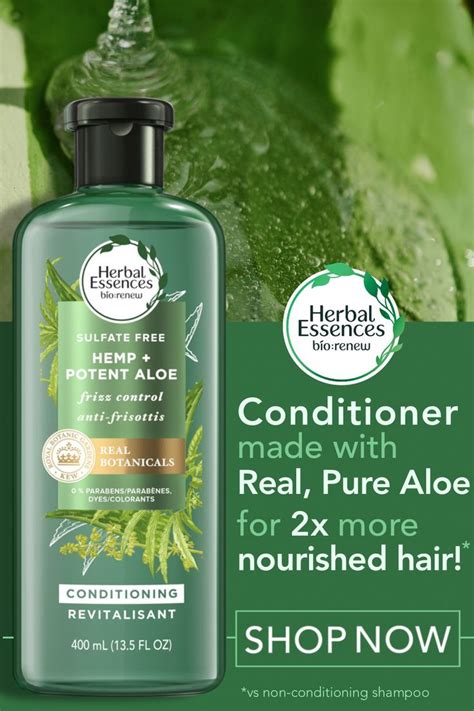 Herbal Essences Hemp Potent Aloe Conditioner For Frizz Herbal