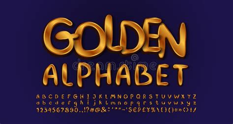 Elegant Golden Cyrillic Alphabet Uppercase And Lowercase Letters