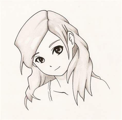 Simple Anime Girl Drawing At Getdrawings Free Download