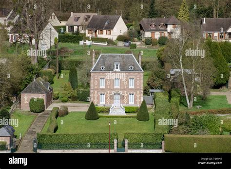 Small French Chateau Style House Stock Photo Alamy