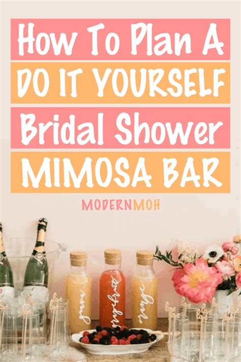 How To Plan A Mimosa Bar For A Bridal Shower Modern Moh