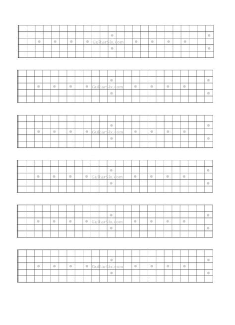 Free Printable Guitar Fretboard Chart Sexiz Pix