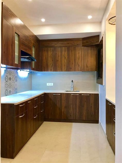 Modern L Shaped Wooden Modular Kitchen At Rs 850sq Ft In Faridabad