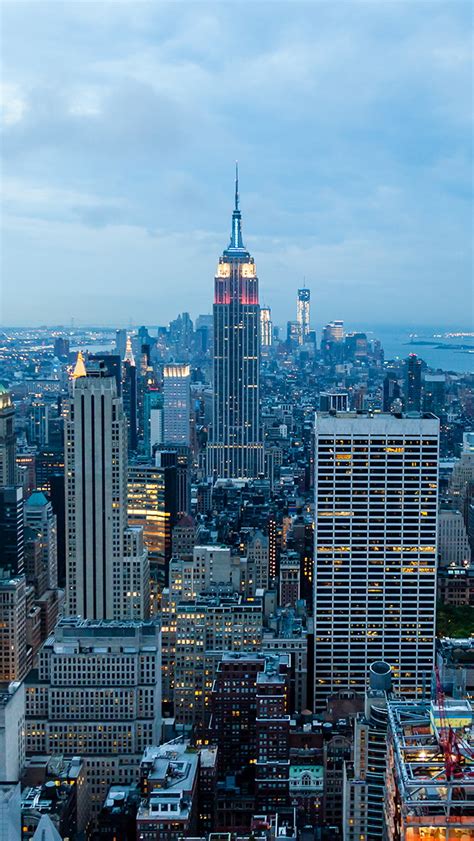 Free Download New York City Overlooking Wallpaper Free Iphone
