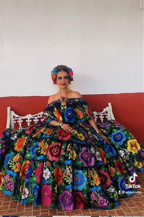 Vestido De Chiapaneca Traje Tipico De Chiapas Traje De Chiapas Vestidos Mexicanos