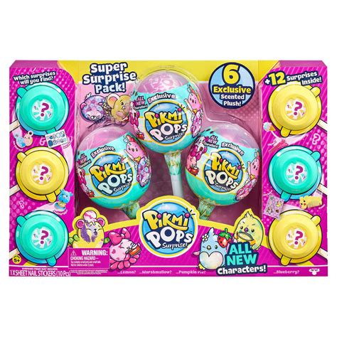 Please specify ear/heart color using the. Pikmi Pops Surprise! Super Surprise Pack Mystery 6-Pack