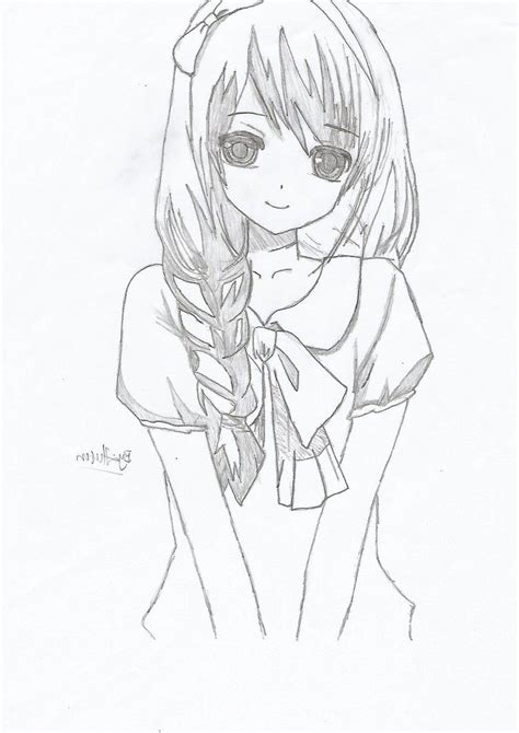 Anime Cute Girl Drawing