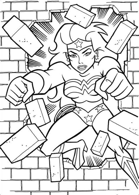 Free Printable Wonder Woman Coloring Pages