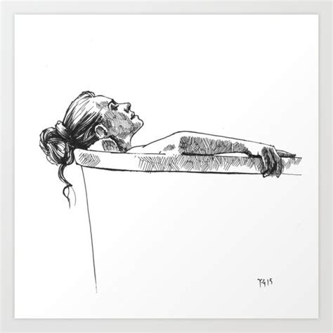 Woman Relaxing In The Bath Art Print By Anthony Greentree Bath Art