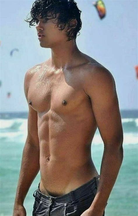 Shirtless Male Swimmer Beach Jock Beefcake Wet Body Wow Hunk Photo X