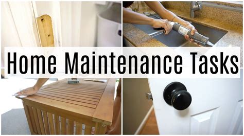 Home Maintenance Tasks Small Household Jobs Youtube