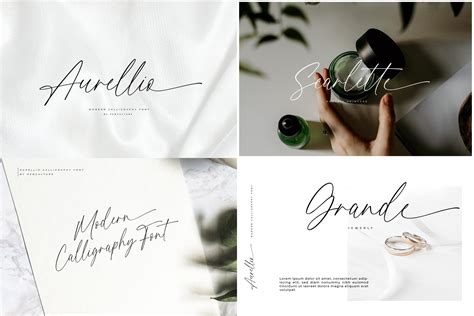 Calligraphy Font Bundle Wedding Font Bundle Handwritten Etsy