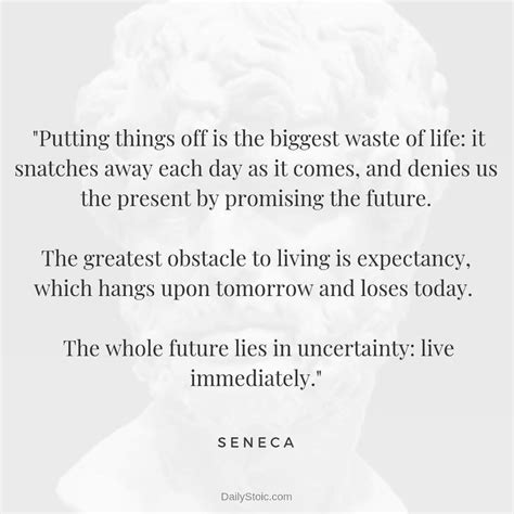 Daily Stoic On Instagram Seneca On The Shortness Of Life Wisdom