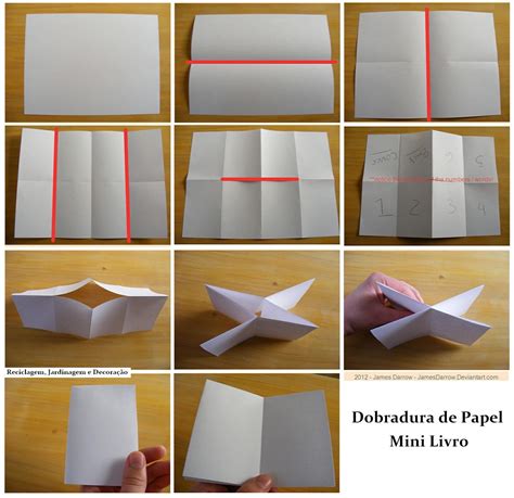 Livreto De Dobradura Origami Diy Tiny Books Post It Art Animation