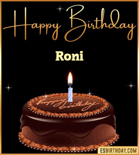 Happy Birthday Roni  🎂 Images Animated Wishes 28 S