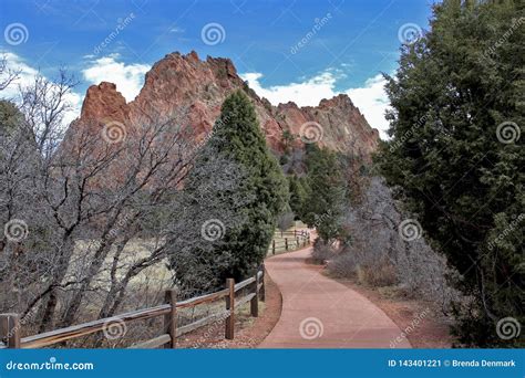 Walking Path At Garden Of The Gods Stock Image Image Of Walking