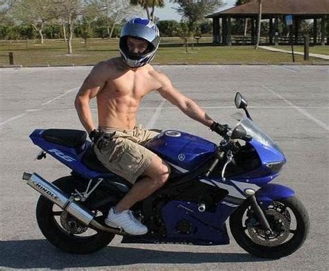 Leatherized Shirtless Men Biker Men Motorcycle Riders