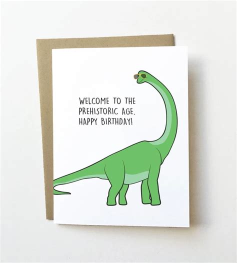 Dinosaur Birthday Card Funny Birthday Cards Birthday Cards For Friends Sister Birthday Card