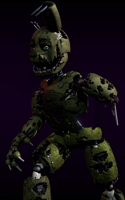 Sprintrap is one of the main antagonist of the serie. Scrap-Fnaf 3 springtrap : fivenightsatfreddys