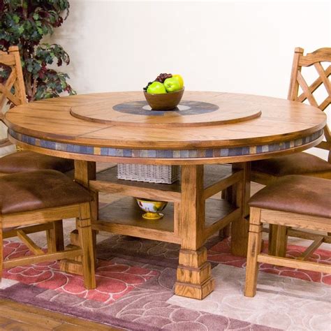Top 19 Of Alamo Transitional 4 Seating Double Drop Leaf Round Casual
