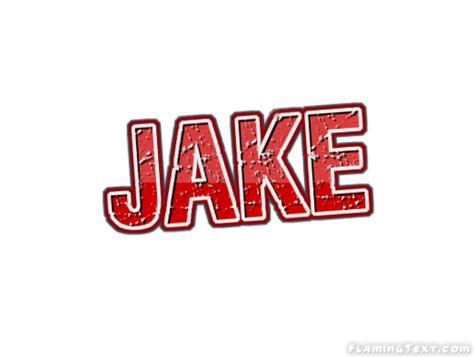 Jake Лого Бесплатный инструмент для дизайна имени от Flaming Text