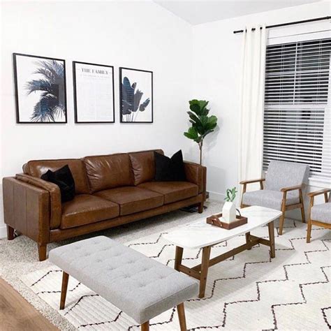 Modernlivingroomdecor In 2020 Brown Leather Sofa Living Room Brown