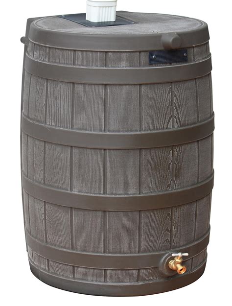 Amazon Com Good Ideas RW50 OAK Rain Wizard Rain Barrel 50 Gallon Oak
