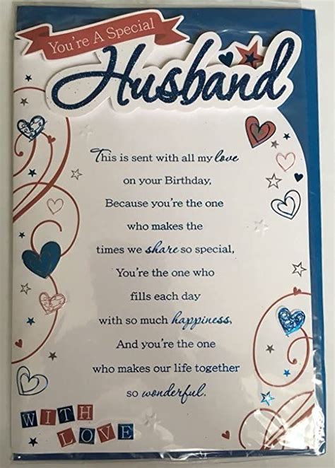 You’re A Special Husband - With Love - 3D Birthday Greeting Card