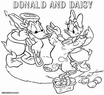 Donald Duck Coloring Pages Sheet Cartoon Colorings