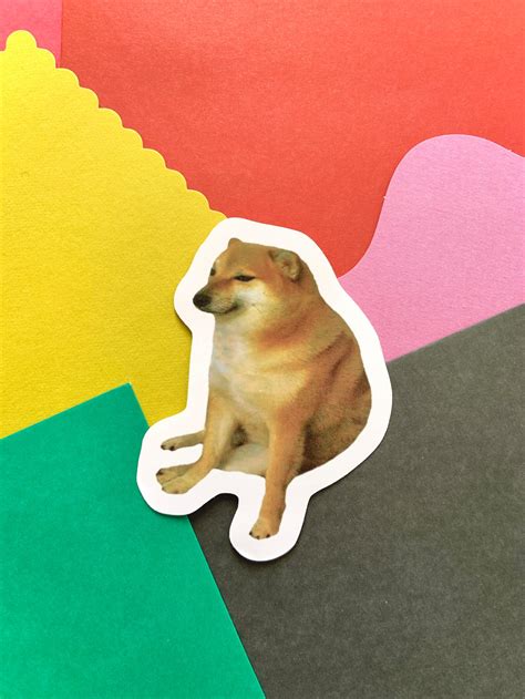 Cheems And Strong Doge Meme Stickers Etsy