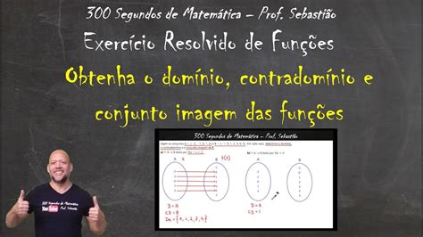 Exercicio Dominio Contradominio E Imagem