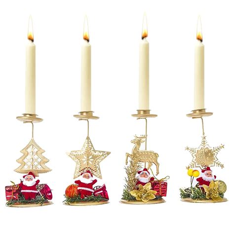 New Christmas Candle Metal Holder Stand Candlestick 155cmx8cm For
