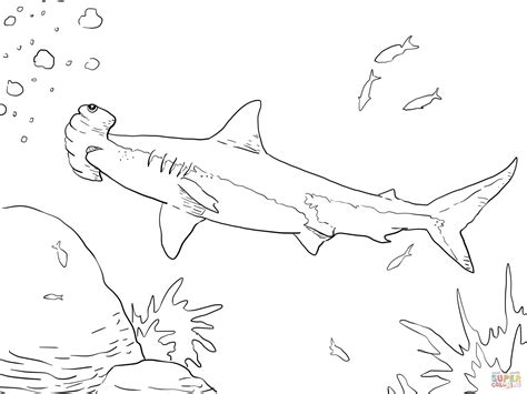 Great Hammerhead Shark coloring page | Free Printable Coloring Pages