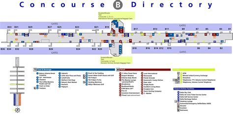 Domestic Terminal At Atlanta Airport Map Hartsfield Jackson Main