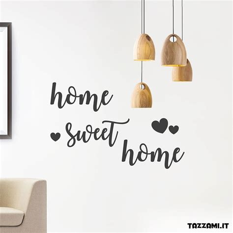 Scritta Decorativa Da Muro Home Sweet Home In Legno O Plexiglass