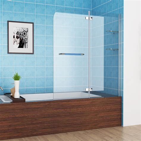 Duschwände aus glas bieten eine tolle alternative zu duschwänden aus kunststoff oder duschvorhängen und sorgen für ein großzügiges raumgefühl. Badewannen 2 tlg. Faltwand Aufsatz Duschwand ...