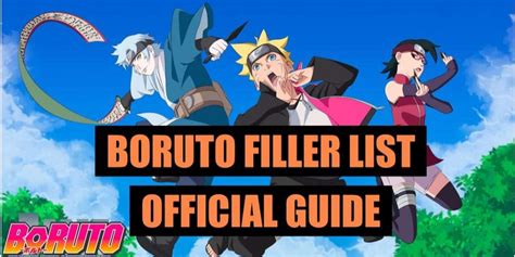Boruto Filler List The Ultimate Anime Filler Guide January Anime Ukiyo