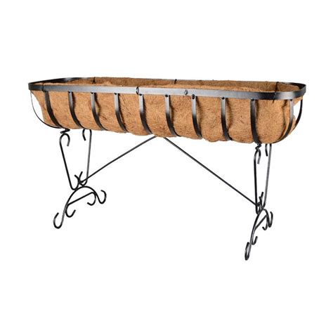 Which brand has the largest assortment of ceramic planters at the home depot? Arcadia Garden Products Solstice 36 in. Coconut Deck Planter-CB44 - The Home Depot