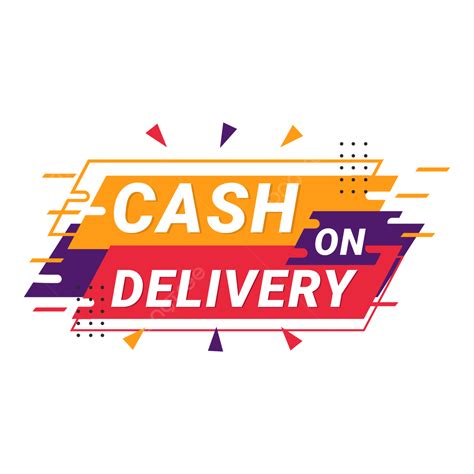 Cash On Delivery Vector Hd Images Badge Of Cash On Delivery Vector