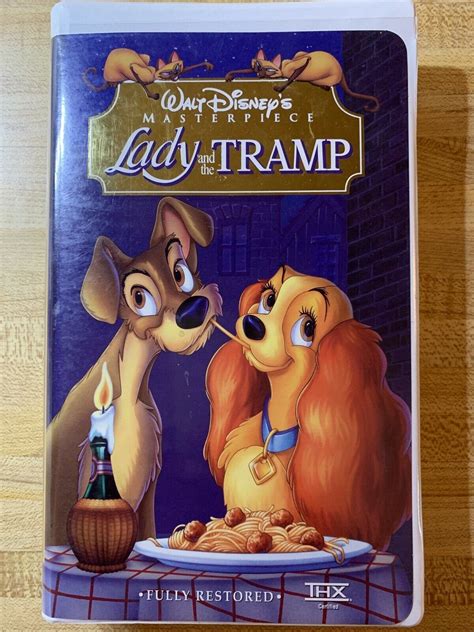 Walt Disneys Masterpiece Lady And The Tramp Hi Fi Stereo Thx Vhs Tapes
