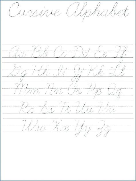 Worksheets To Practice Handwriting For Adults 5 Printable Cursive