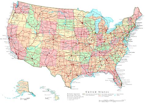 Detailed Road Map Of Usa Printable Maps Online