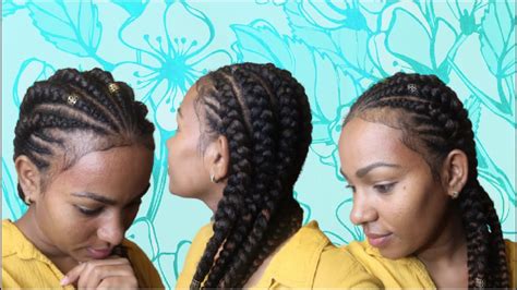 How To Braid Hair For Weave Sew In - Braids Sew-In Weave