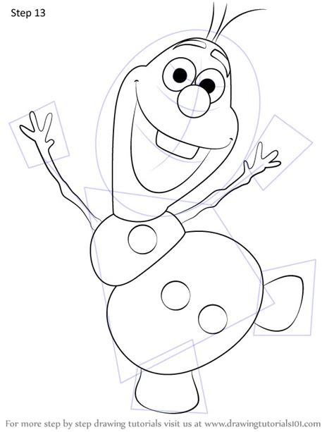 Step By Step How To Draw Olaf From Frozen 2